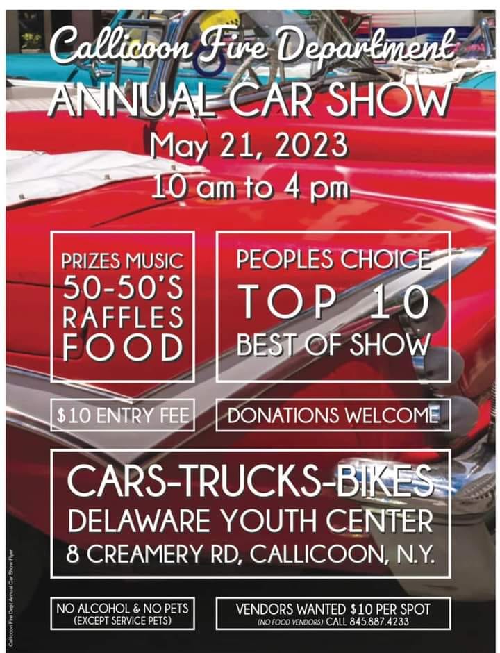 Callicoon Fine Department Annual Car Show NY