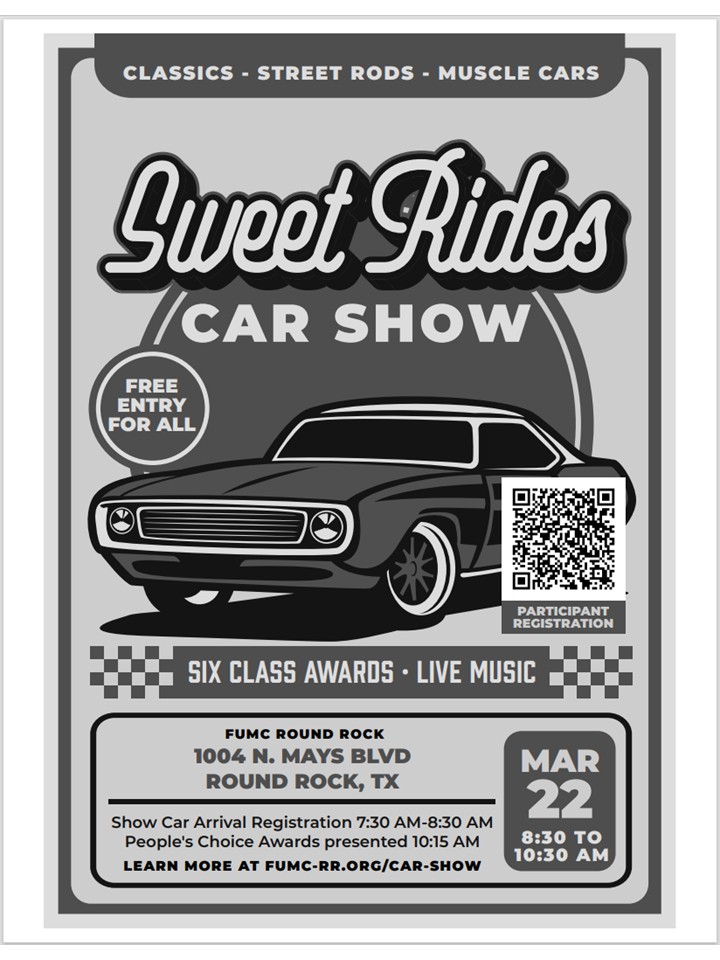 Sweet Rides Car Show – Round Rock, TX | CarCruiseFinder
