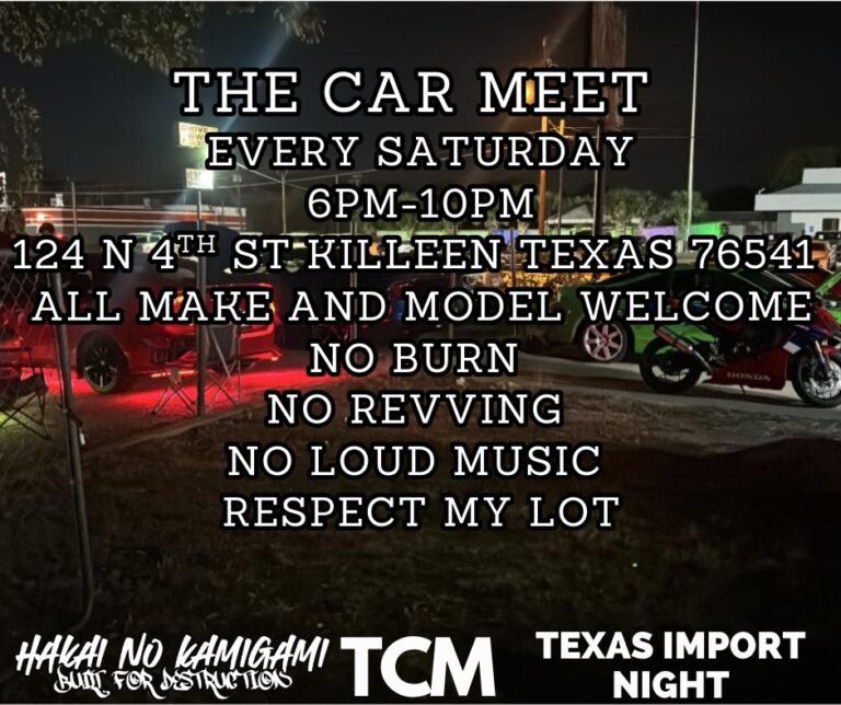 Flyer for THE CAR MEET