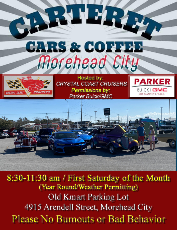 Flyer for Carteret Cars and Coffee