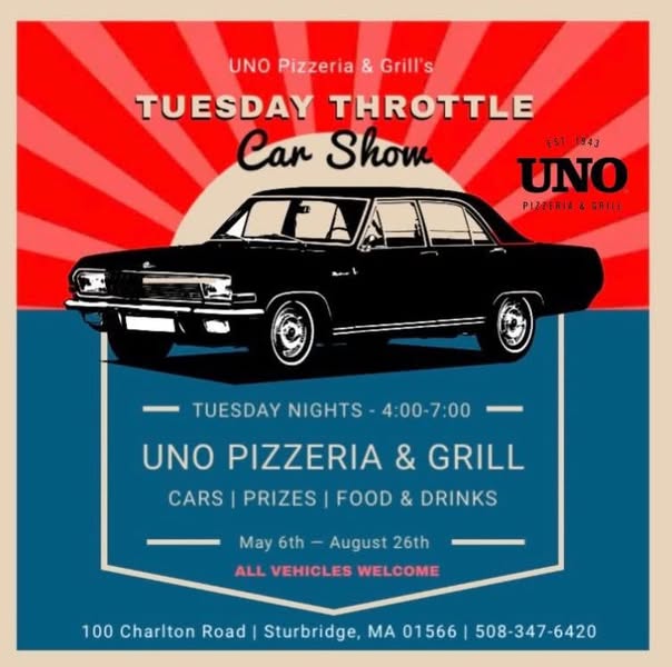 Tuesday Throttle Car Show – Sturbridge, MA | CarCruiseFinder