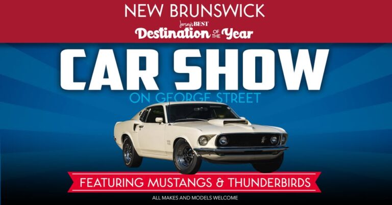 Flyer for New Brunswick Car Show on George Street
