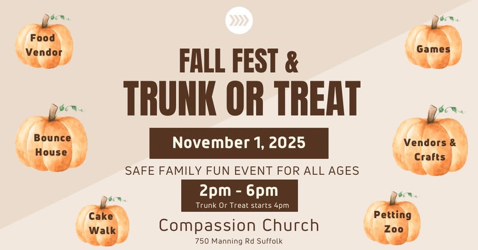 Fall Fest & Trunk or Treat 2025 – Suffolk, VA | CarCruiseFinder