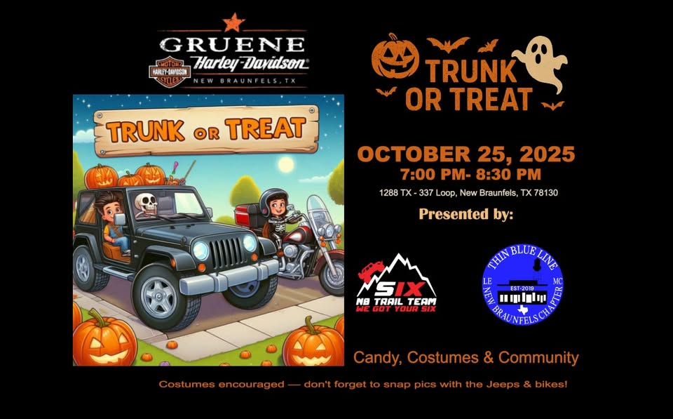 Trunk or Treat at Gruene Harley-Davidson – New Braunfels, TX ...