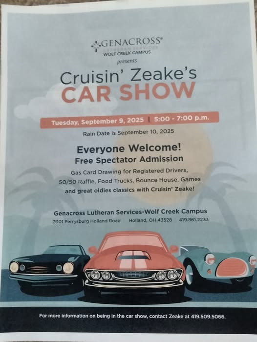 Cruisin' Zeake's Car Show – Holland, OH – Sep 9, 2025