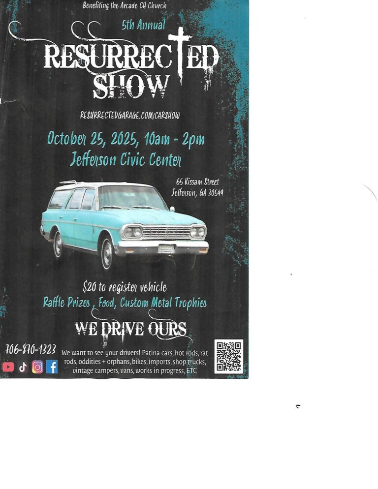Flyer for 5th Annual Resurrected Show