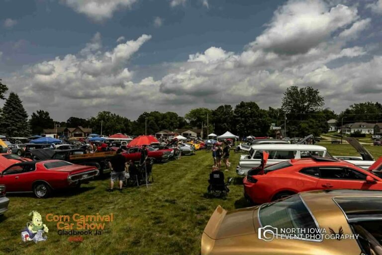 Flyer for Corn Carnival Car Show 2026