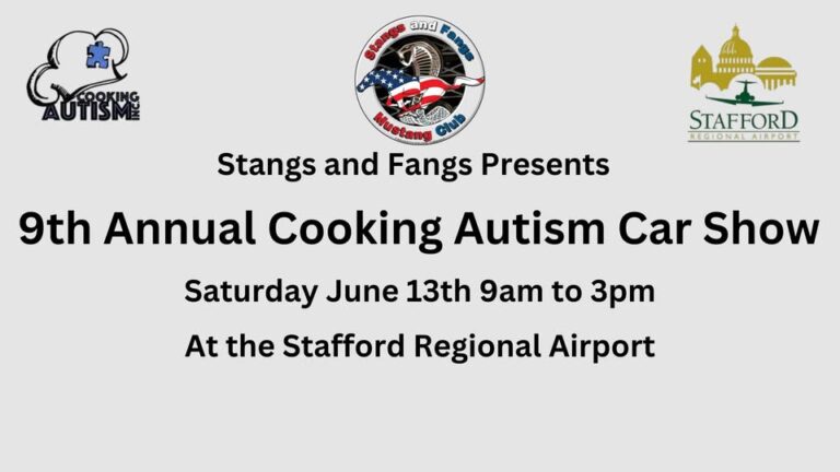 Flyer for 9th Annual Cooking Autism Car Show