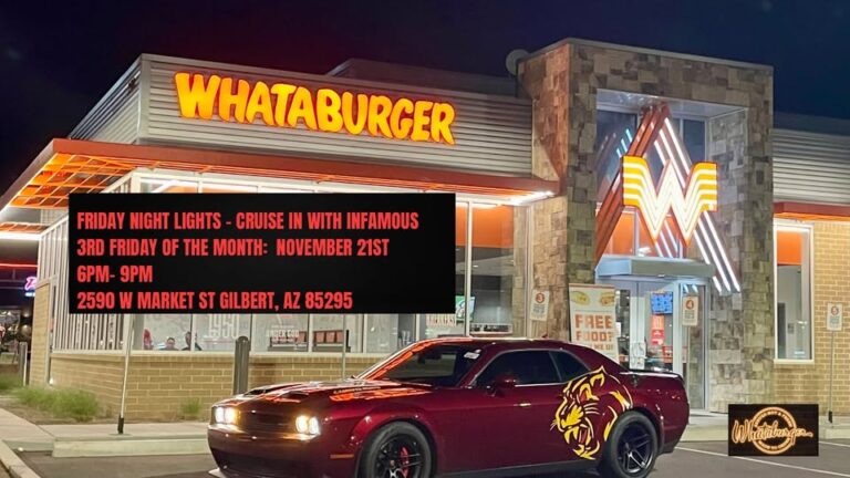 Flyer for Friday Night Lights – Whataburger Cruise In