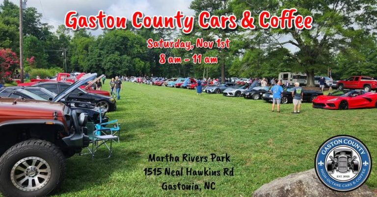 Flyer for Cars & Coffee in the Park