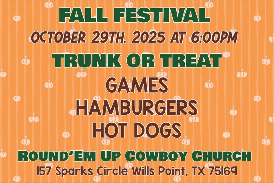 FALL FESTIVAL & TRUNK OR TREAT – Wills Point, TX | CarCruiseFinder