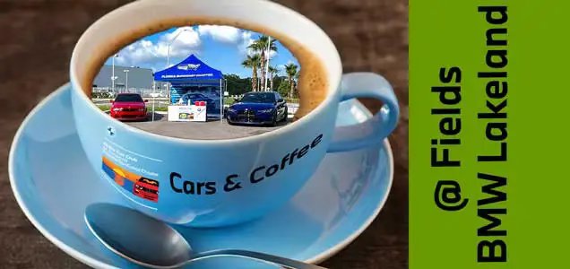 Flyer for FSC 2025 Lakeland Cars & Coffee