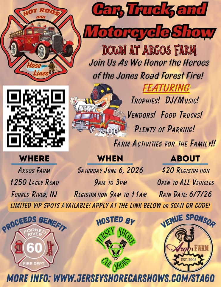 Flyer for Hot Rods and Hose Lines Car, Truck, and Motorcycle Show