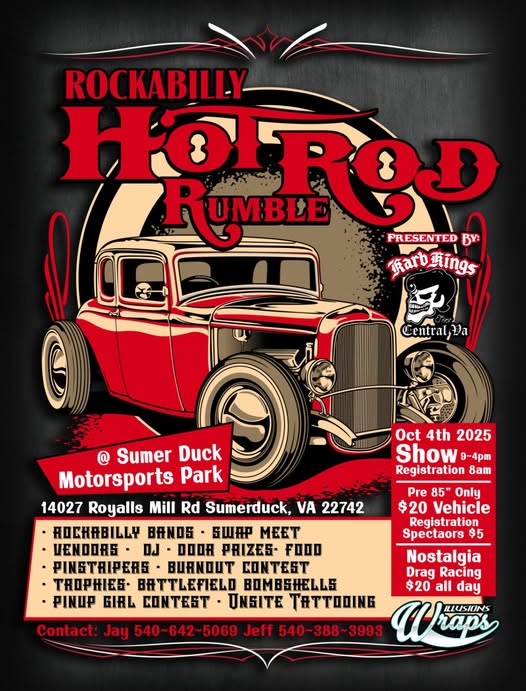 Rockabilly Hot Rod Rumble Car Show – Sumerduck, VA – 2025