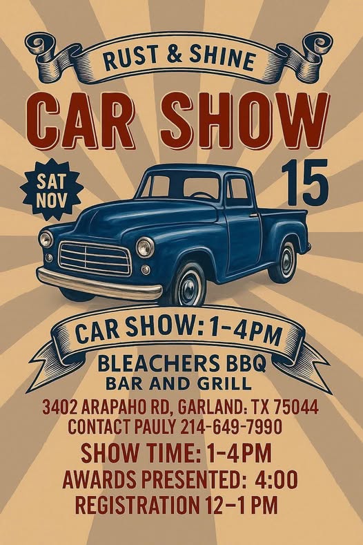 Rust Car Show Rust & Shine Car Show – Garland, TX | CarCruiseFinder