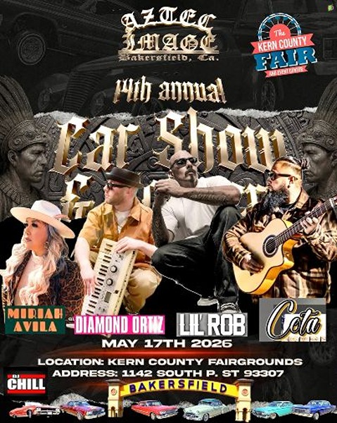 Flyer for 14th Annual Car Show & Concert