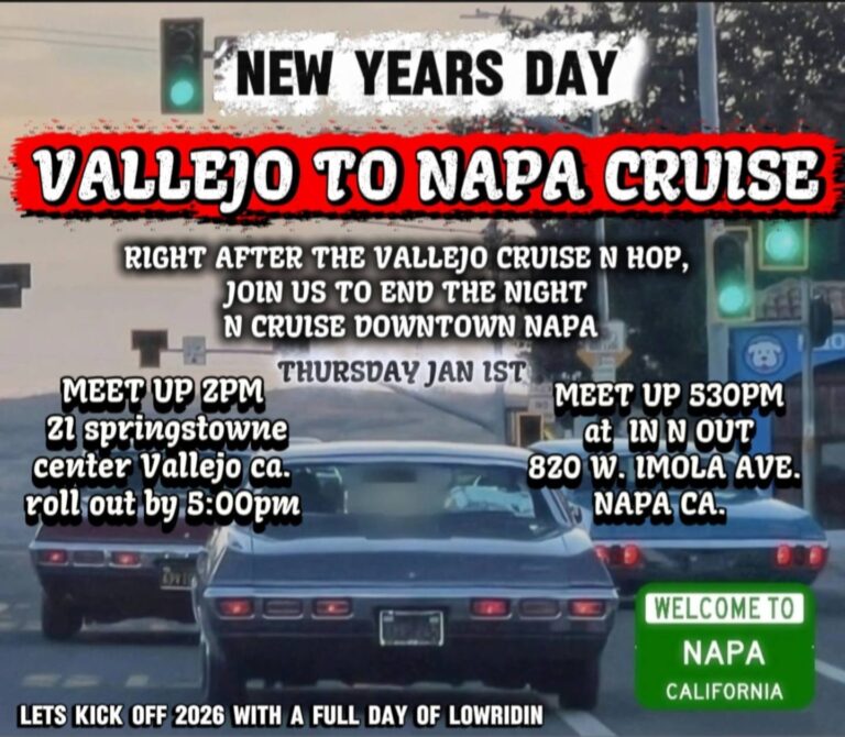 Flyer for Vallejo To Napa Cruise