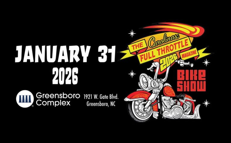 Flyer for Carolinas’ Full Throttle Magazine Bike Show