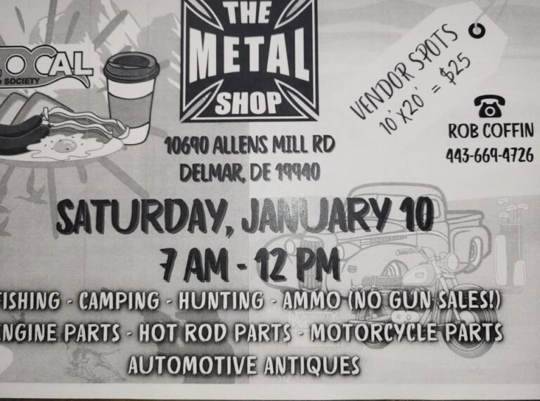 Flyer for man’s yard sale/ swapmeet