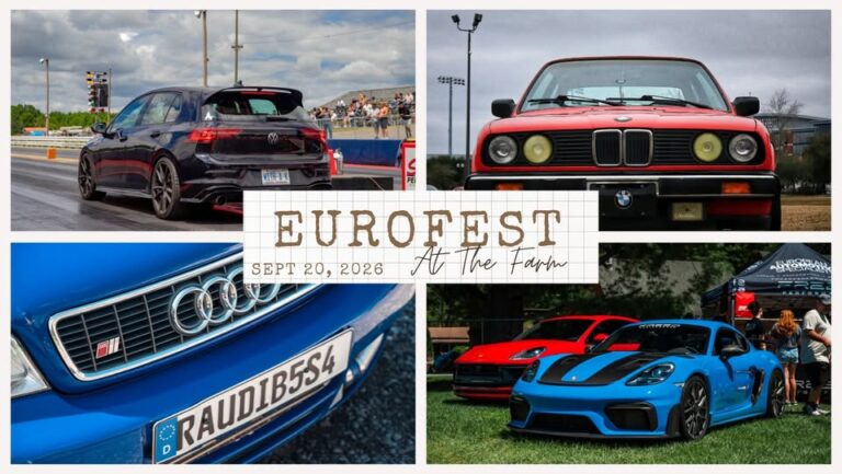 Flyer for Eurofest at The Farm