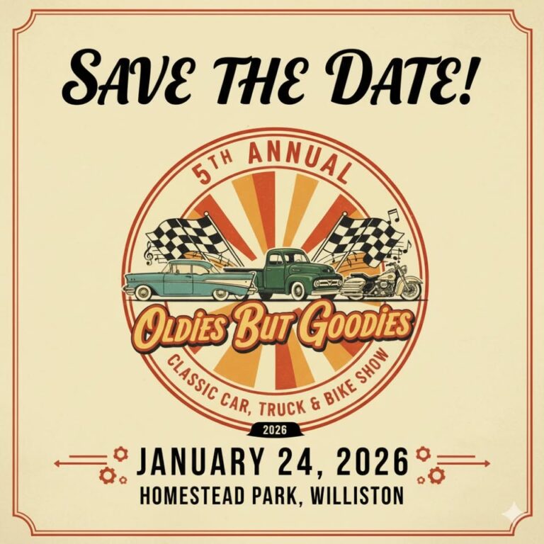 Flyer for Oldies But Goodies Classic Car, Truck & Bike Show