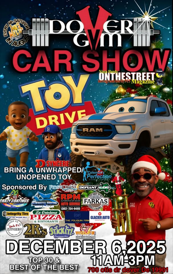 Dover Gym Toy Drive Car Show – Dover, DE | CarCruiseFinder