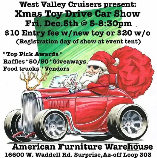 Xmas Toy Drive Car Show – Surprise, AZ | CarCruiseFinder