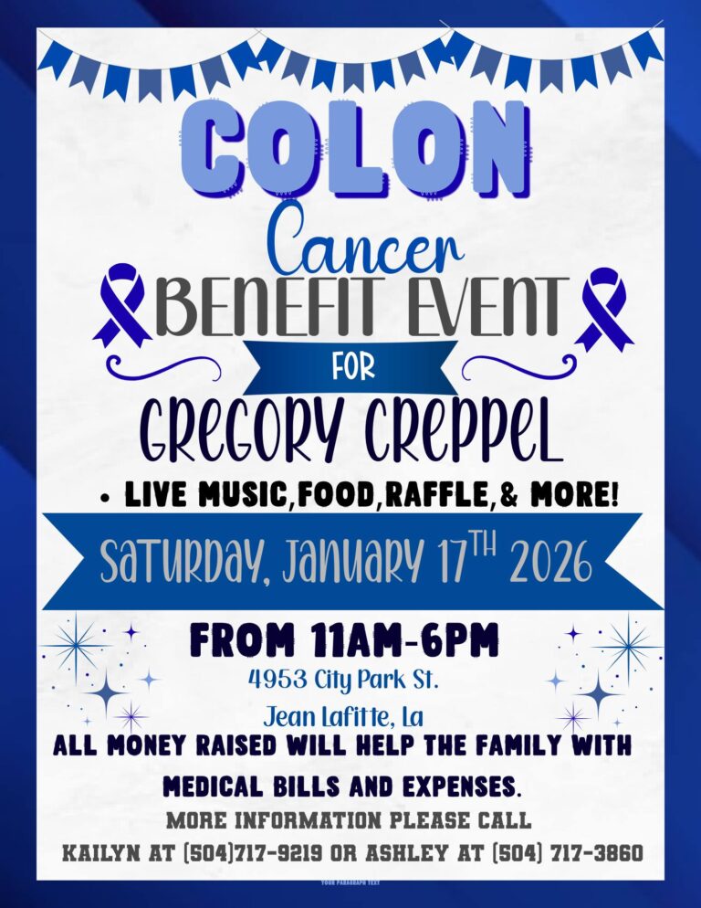 Flyer for Colon Cancer Benefit Event