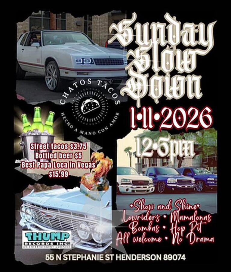 Flyer for Sunday Slow Down