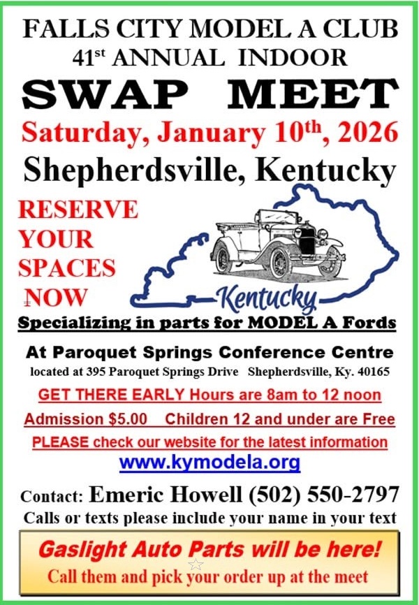 Flyer for 41st Annual Indoor Swap Meet