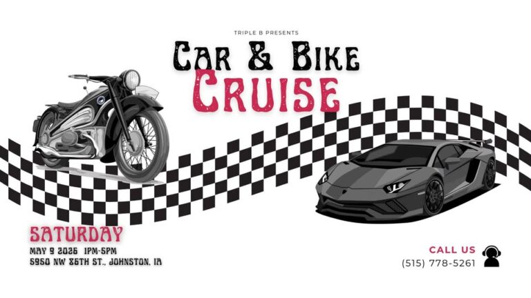 Flyer for Car & Bike Cruise