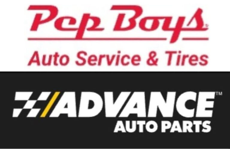 Flyer for Pep Boys/ Advance Auto Parts 1st Saturday cruise-in!