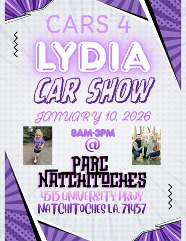 Flyer for Cars 4 Lydia Car Show
