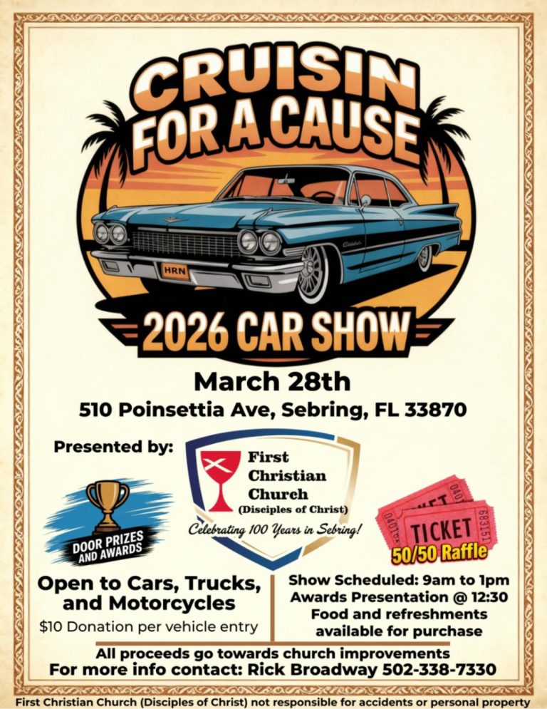 Cruisin For A Cause 2026 Car Show – Sebring, FL | CarCruiseFinder