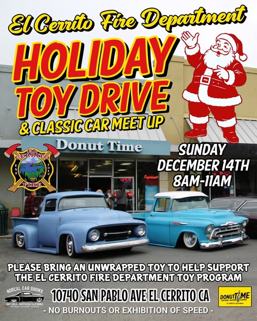 Holiday Toy Drive & Classic Car Meet Up – El Cerrito, CA | CarCruiseFinder
