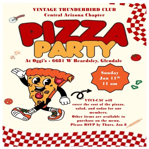 Flyer for Pizza Party