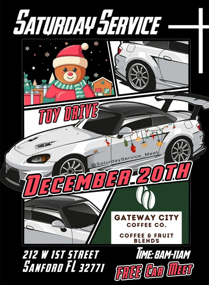 Saturday Service Car Meet + Toy drive! – Sanford, FL | CarCruiseFinder