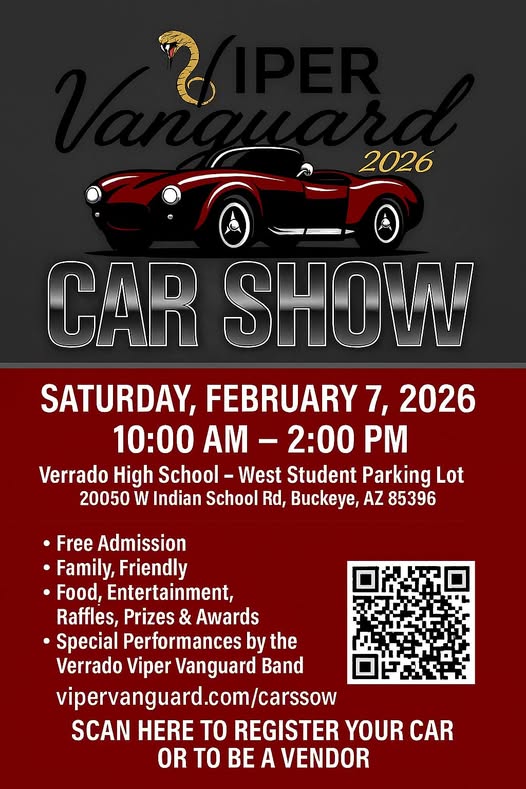 Flyer for Viper Vanguard 2026 Car Show