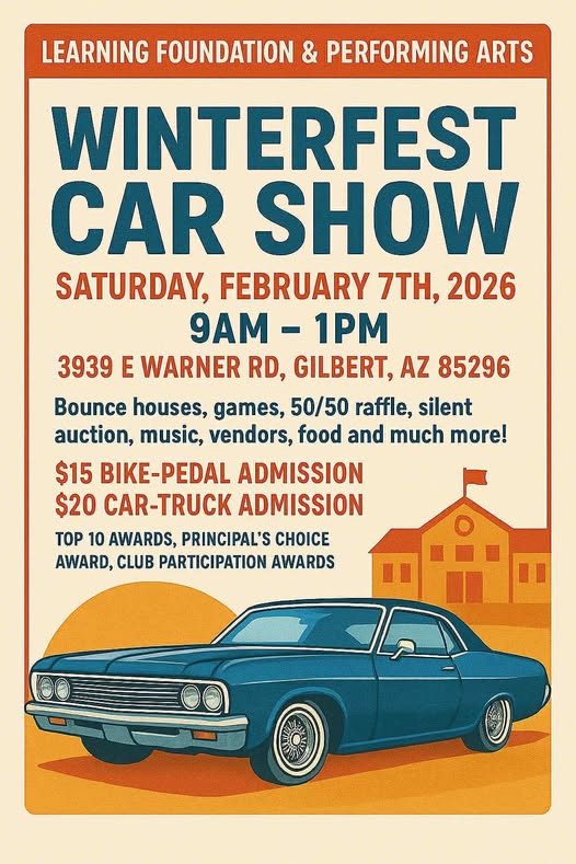 Flyer for Winterfest Car Show