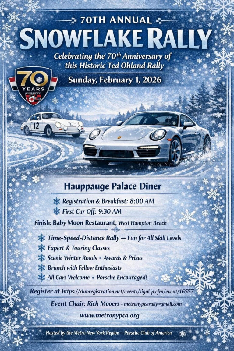 Flyer for 70th Annual Snowflake Rally