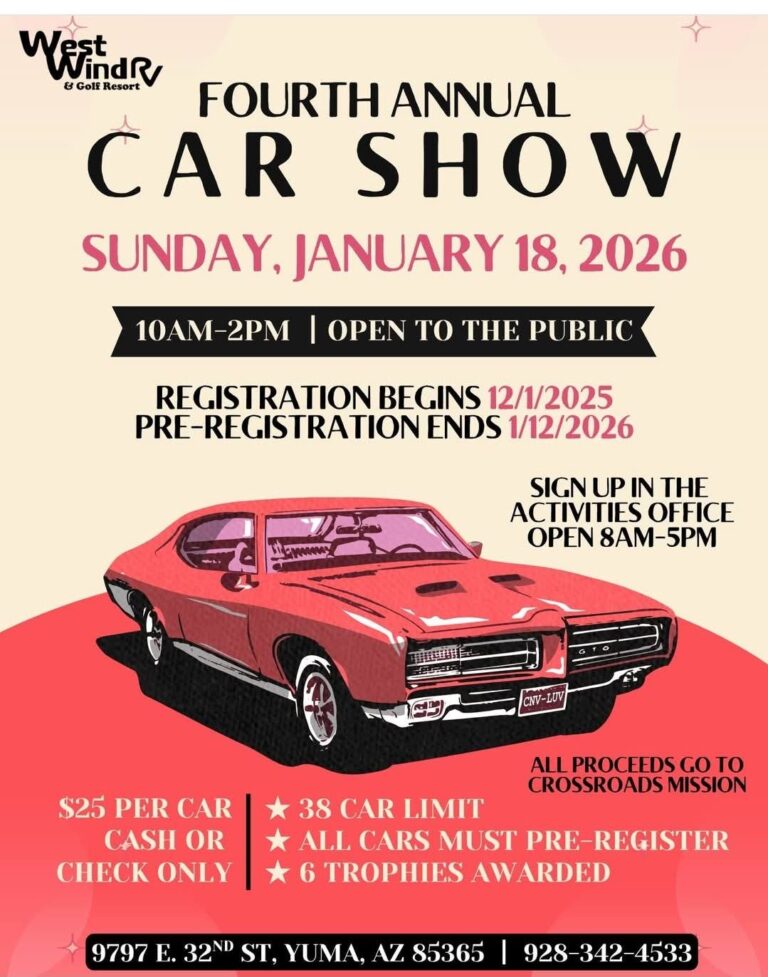 Flyer for Fourth Annual Car Show