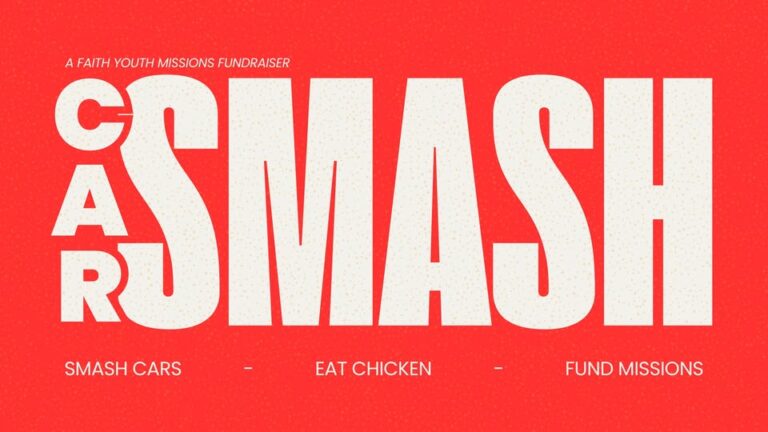 Flyer for Car Smash and Chick-fil-A
