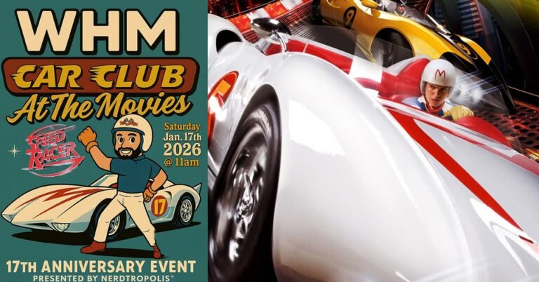 Flyer for WHM Car Club at the Movies: Speed Racer