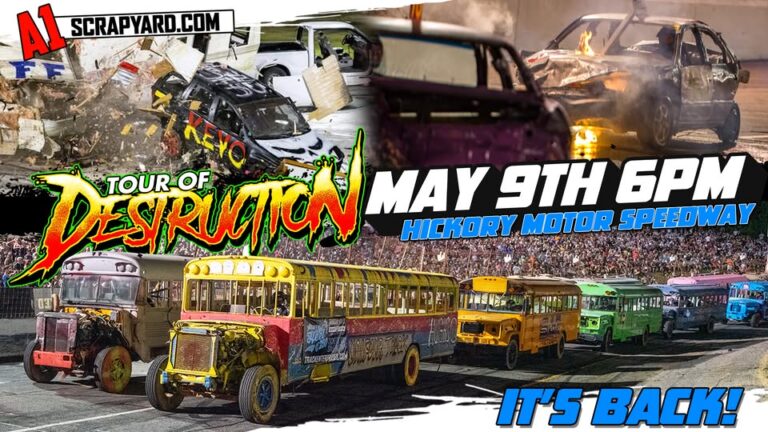 Flyer for Tour of Destruction – Hickory Motor Speedway