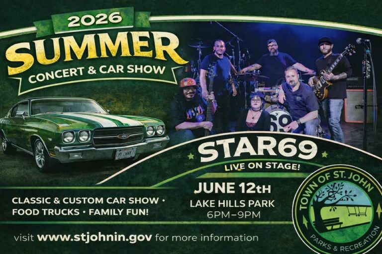 Flyer for 2026 Summer Concert Series-star69-june 12th-6pm-9pm- Lake Hills Park