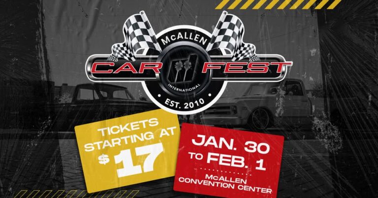 Flyer for McAllen International Carfest 2026