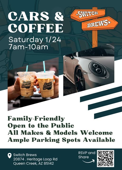 Flyer for Cars & Coffee