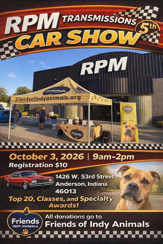 Flyer for Rpm Transmissions 5th Car Show
