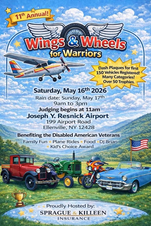Flyer for Wings & Wheels for Warriors