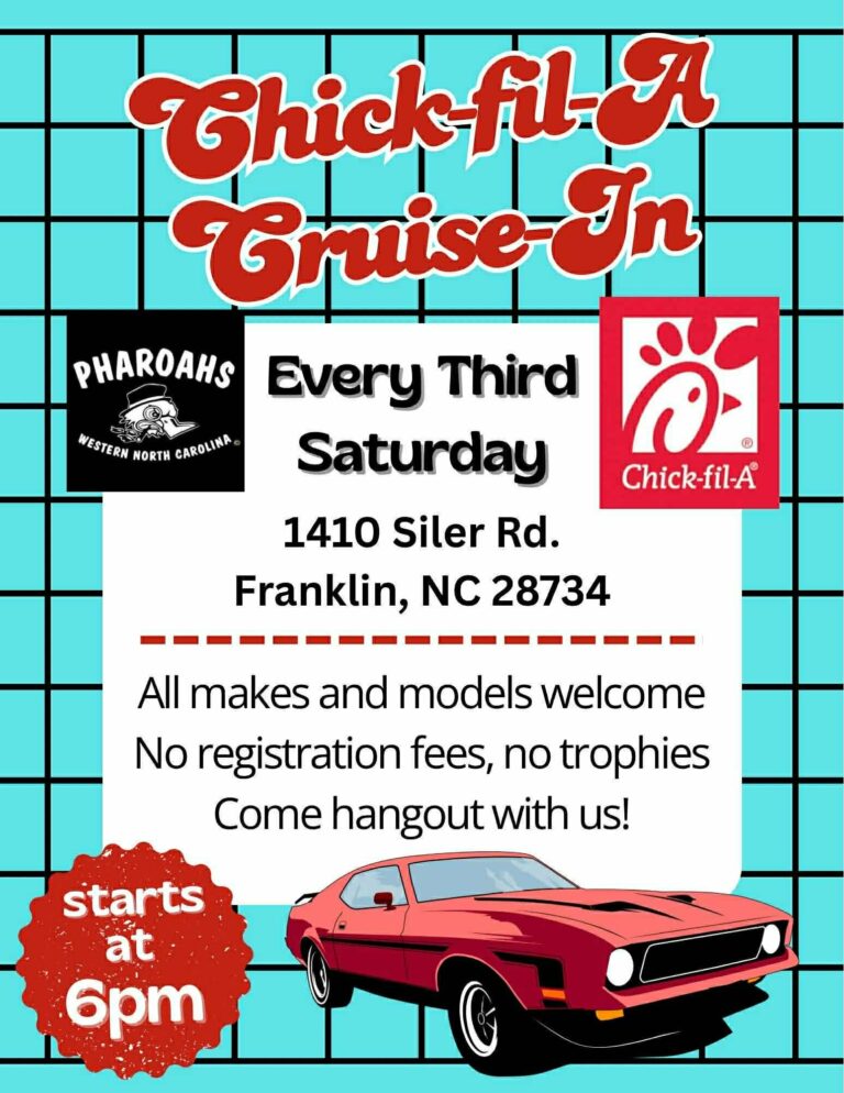Flyer for Chick-fil-A Cruise-In